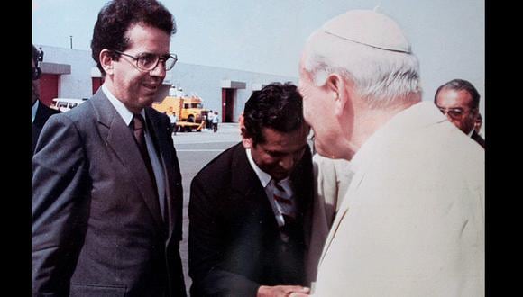 Cruchaga no pudo tomarse ninguna foto con Juan Pablo II, pero desde el Vaticano el Papa le hizo llegar esta imagen a manera de agradecimiento.