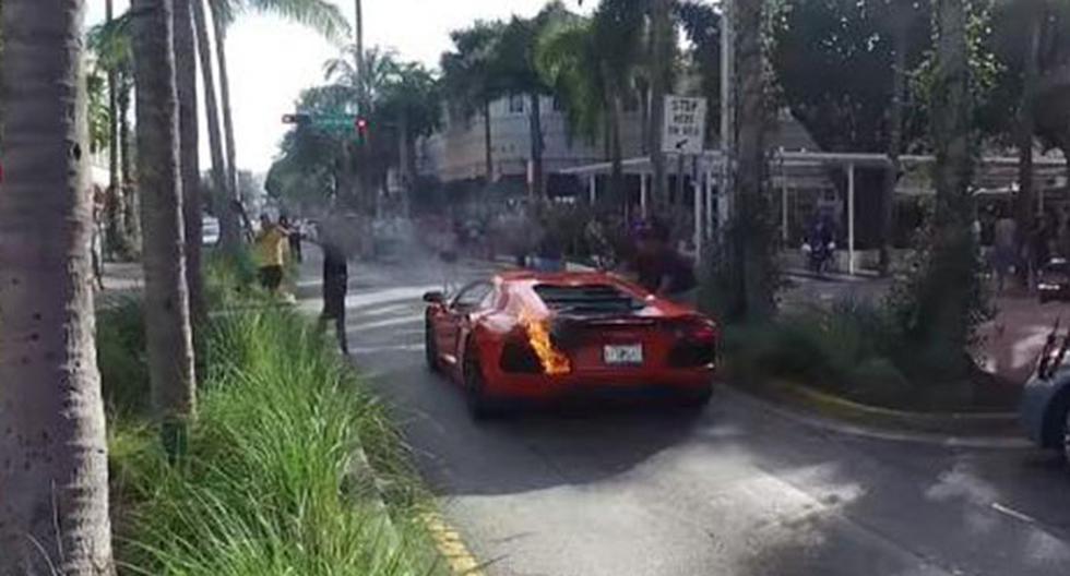 En el video de YouTube, un valet parking incendió un Lamborghini Aventador. (Foto: Captura)