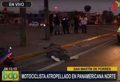 Joven murió al estrellar su moto contra tráiler en la Panamericana Norte
