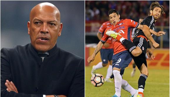 Christian Chávez terminó disgustado con Roberto Mosquero luego de que el técnico lo cambiara en el duelo entre Wilstermann y River Plate. (Foto: AFP)