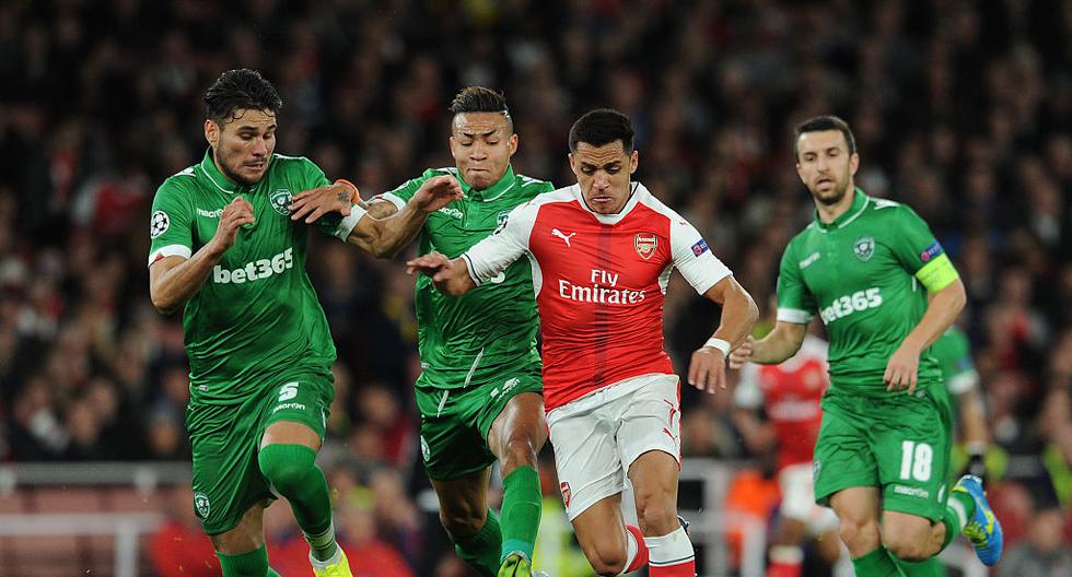 Alexis Sánchez anotó el primer gol para el Arsenal ante Ludogorest | Foto: Getty