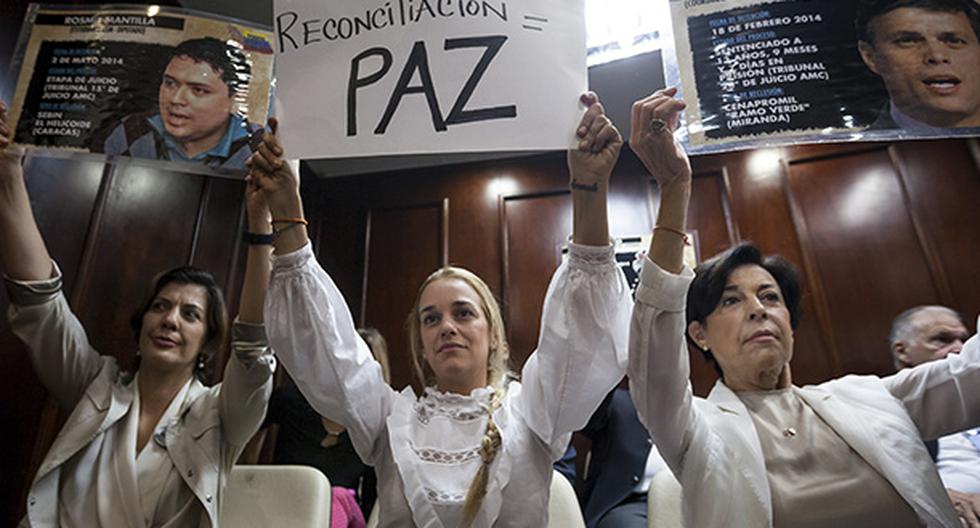Esposa de Leopoldo López dijo que ley de amnistía traerá la paz a Venezuela. (Foto: EFE)