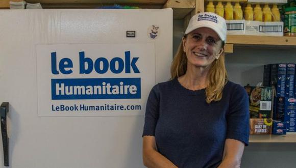 Rachel Lapierre fundó la organización Le Book Humanitaire hace cuatro años en Canadá. (AFP)
