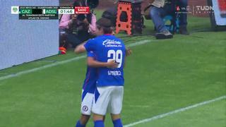 Con asistencia del portero: golazo de Elías Hernández para el 1-0 de Cruz Azul sobre San Luis | VIDEO