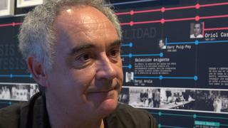 Ferran Adrià: "Hay que tomar las cosas con frialdad" [VIDEO]