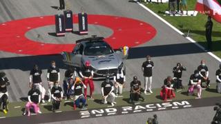Fórmula 1: pilotos se arrodillaron contra el racismo en GP de Austria