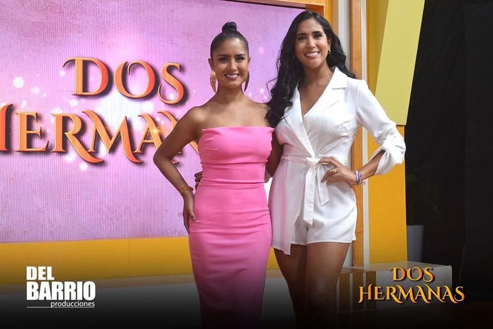 Melissa Paredes y a Mayella Lloclla en una foto promocional para la serie &...