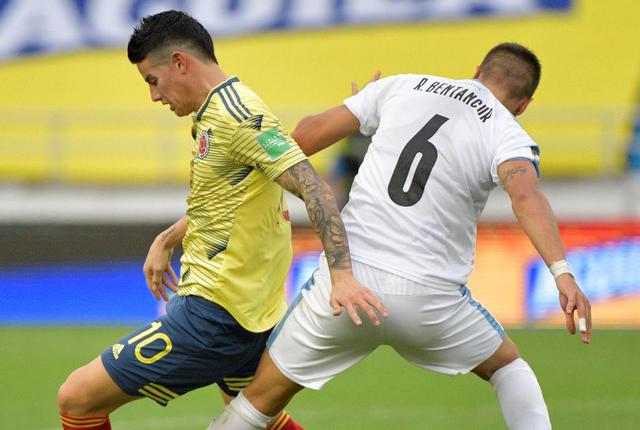 Uruguay - Colombia: Eliminatorias Qatar 2022. (Foto: AFP)