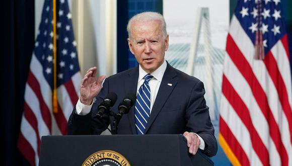 El presidente de los Estados Unidos, Joe Biden, habla en la Casa Blanca, Washington, el 2 de julio de 2021. (MANDEL NGAN / AFP).