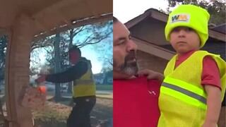 Este recogedor de basura sorprendió con un regalo de Navidad a niño que lo saludaba siempre que iba a trabajar