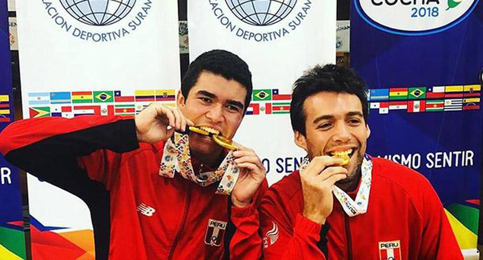 La delegación peruana en los Juegos Suramericanos sumó una nueva medalla de oro gracias a Diego Elias y Alonso Escudero. (Foto: PeruSquash)