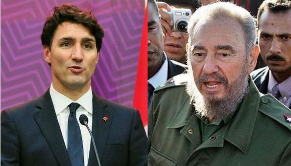 Justin Trudeu destacó la "tremenda dedicación y amor por el pueblo cubano" de Fidel Castro. (Foto: AFP)