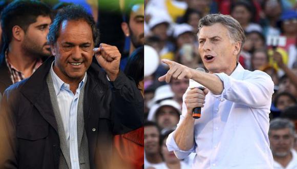¿Qué dijeron Macri y Scioli en sus cierres de campaña?