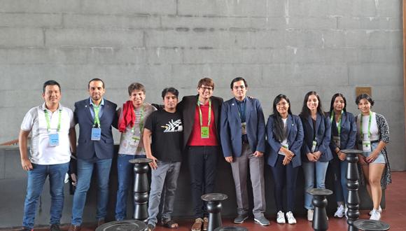 La selección peruana de ajedrez en la 44 Olimpiada de Ajedrez en la India. (Foto: Renzo Gutiérrez, capitán de la selección)
