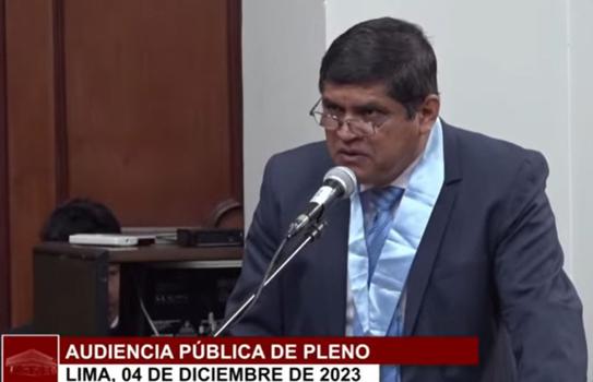 Abogado que sustentó hábeas corpus a favor de Pedro Castillo ante el Tribunal Constitucional