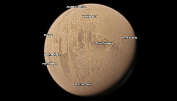 ¿Quieres visitar Marte sin salir de casa y desde tu smartphone? Google Maps te permite visitar los planetas.