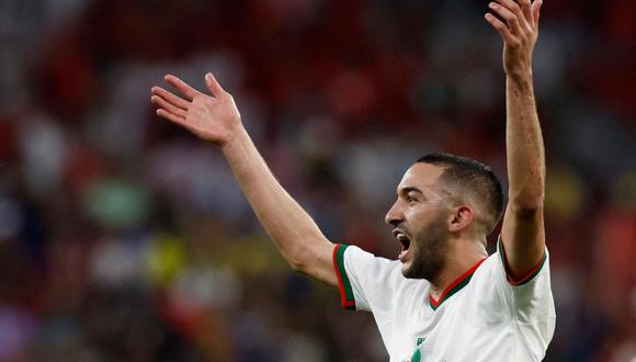 Gol de Ziyech para el 1-0 de Canadá vs. Marruecos en Qatar 2022. (Foto: Reuters)