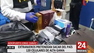 Extranjeros pretendían sacar del país más de 100 celulares valorizados en 300 mil soles