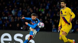 En directo, Barcelona vs. Napoli: Mertens marca el 1-0 en el primer tiempo por Champions League