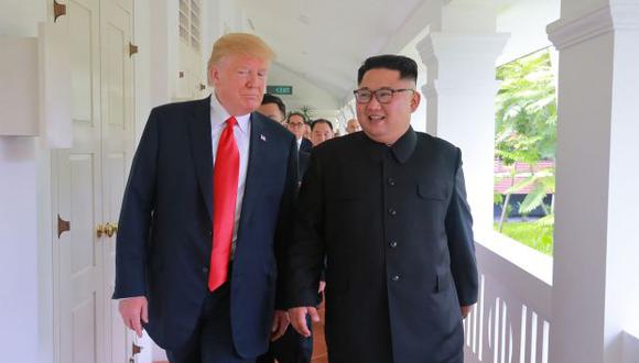 La primera cumbre de Trump con Kim se celebró el 12 de junio de 2018 en Singapur. (Foto: AFP)