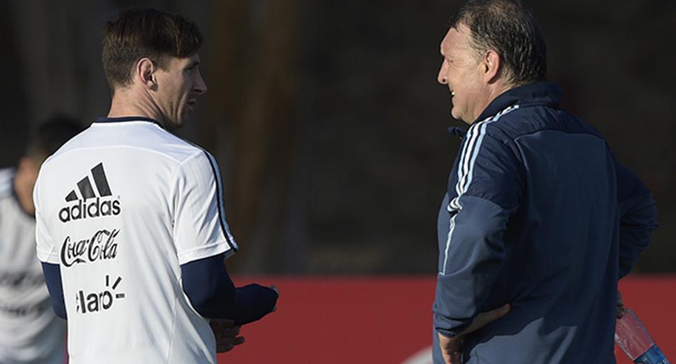 El \'Tata\' y Messi buscarán derrotar a Colombia (Foto: AFP)