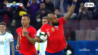 Chile vs. Argentina: Arturo Vidal y el potente disparo de penal para el 2-1 en Copa América | VIDEO