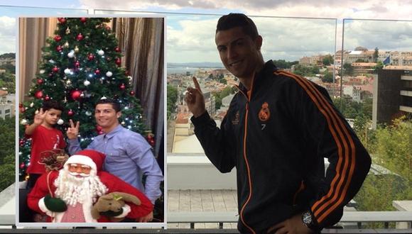 Facebook: Cristiano Ronaldo ya vive la Navidad junto a su hijo