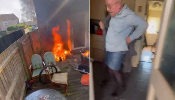 Ross Stallion se convirtió en héroe al salvar la vida de un anciano cuando su casa empezaba a incendiarse.| Foto: ross.stallion/Instagram