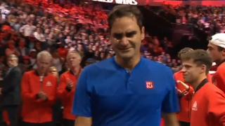 Roger Federer rompió en llanto tras su jugar su último partido | VIDEO