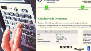 Compara qué comisión te conviene pagar a tu AFP con calculadora virtual