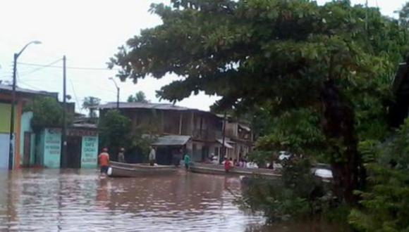 Fuerte caudal del río Huallaga amenaza con inundar localidades