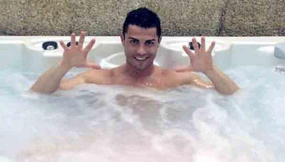 Cristiano Ronaldo compartió foto "relajándose" en un jacuzzi