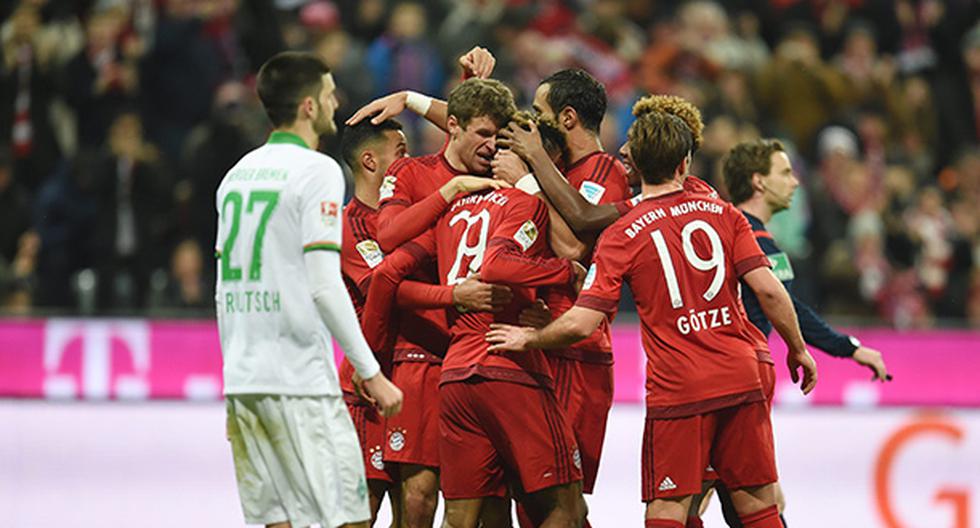 Bayern Munich derrotó con suma facilidad al Werder Bremen por la Bundesliga (Foto: EFE)