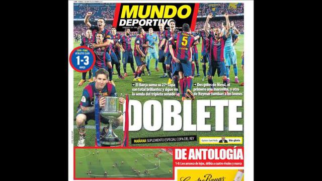 Barcelona: prensa se rindió a Messi tras ganar la Copa del Rey - 4