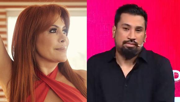 Magaly Medina criticó a Aldo Miyashiro por defender a Fiorella Retiz en su reciente aparición en "La banda del Chino". (Foto: @magalymedinav/@elmiyashiro).