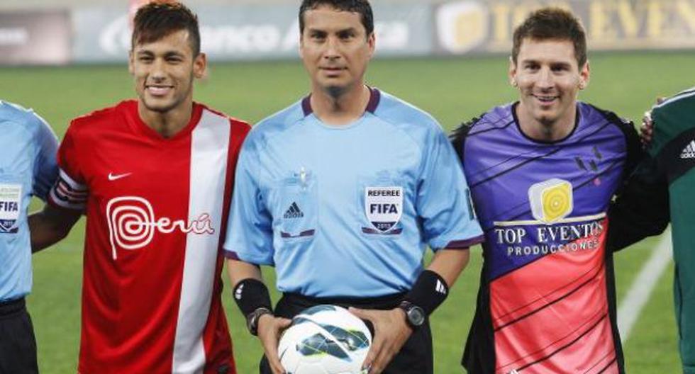 Lionel Messi y Neymar se hicieron presentes en Lima para jugar un encuentro amistoso en el año 2013. (Foto: El Comercio)