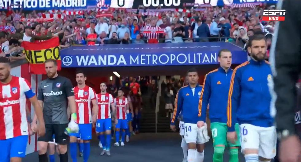 There was no corridor: this was the entrance of Real Madrid vs.  Atlético to Wanda Metropolitano |  VIDEO