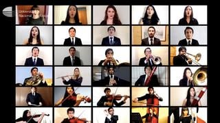 Himno Nacional: ¿cómo se grabó la genial interpretación virtual de la Orquesta Sinfónica de la Universidad Nacional de Música?