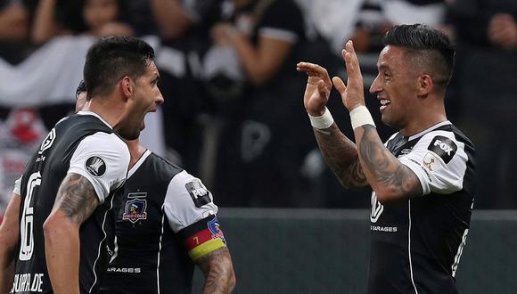 Colo Colo vs. Corinthians: el golazo de Lucas Barrios para el 1-1 en Brasil. (Foto: Reuters)