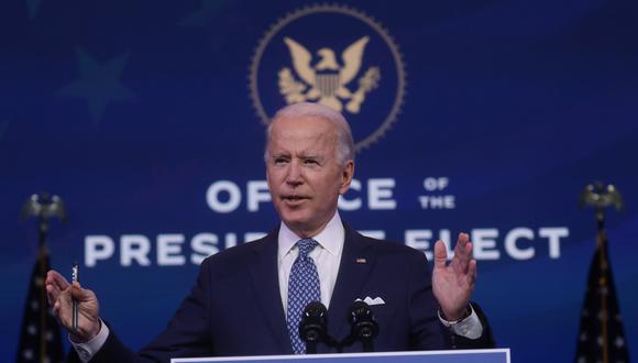 Joe Biden, presidente electo de Estados Unidos, en conferencia de prensa. REUTERS/Leah Millis