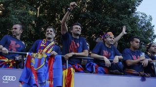 Barcelona: recorrido triunfal tras ganar la Champions (FOTOS)