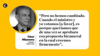 César Villanueva: las mejores frases que dejó en la entrevista con El Comercio