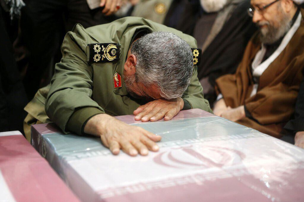 El general Ghaani participó del multitudinario y emotivo funeral del exlíder de las Fuerzas Quds, el también general Qasem Soleimani, asesinado por las fuerzas militares estadounidenses durante una operación perpetrada en Bagdad, Irak. (Reuters)