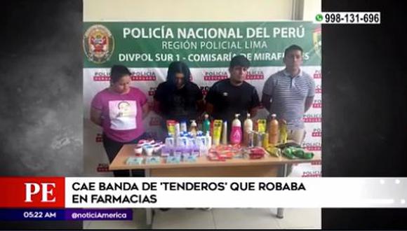 Si bien en las cámaras de seguridad se aprecia en repetidas oportunidades a una pareja de tenderos, la banda está compuesta por cuatro integrantes.