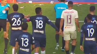 Universitario vs. Alianza: primer tiempo terminó con riña entre Quintero y Quevedo | VIDEO