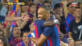 Gol de Aubameyang para aumentar la cuenta: marcó el 5-0 del Barcelona vs. Pumas | VIDEO
