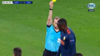 Juventus vs. Valencia EN VIVO: la risa de Diakhaby luego de que le anularan un gol con la mano | VIDEO