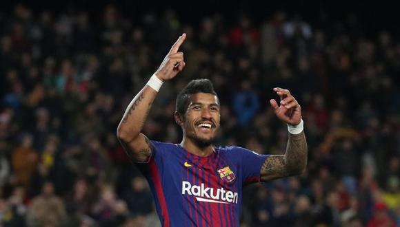 Paulinho no seguirá la siguiente temporada en las filas del Barcelona. El conjunto culé le envió un emotivo mensaje de despedida al brasileño a través de sus redes sociales, luego su partida a la Superliga china (Foto: AFP)