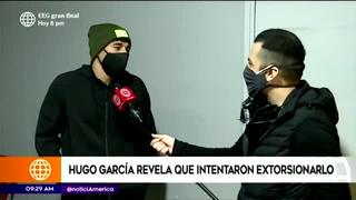 Hugo García denunció que intentaron extorsionarlo con video