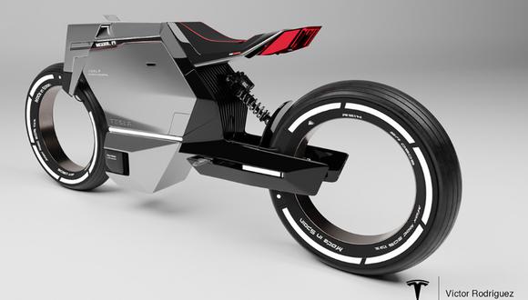 Víctor Rodríguez Gómez diseñó un modelo de moto basado en Tesla Cybertruck. (Foto: behance.net)